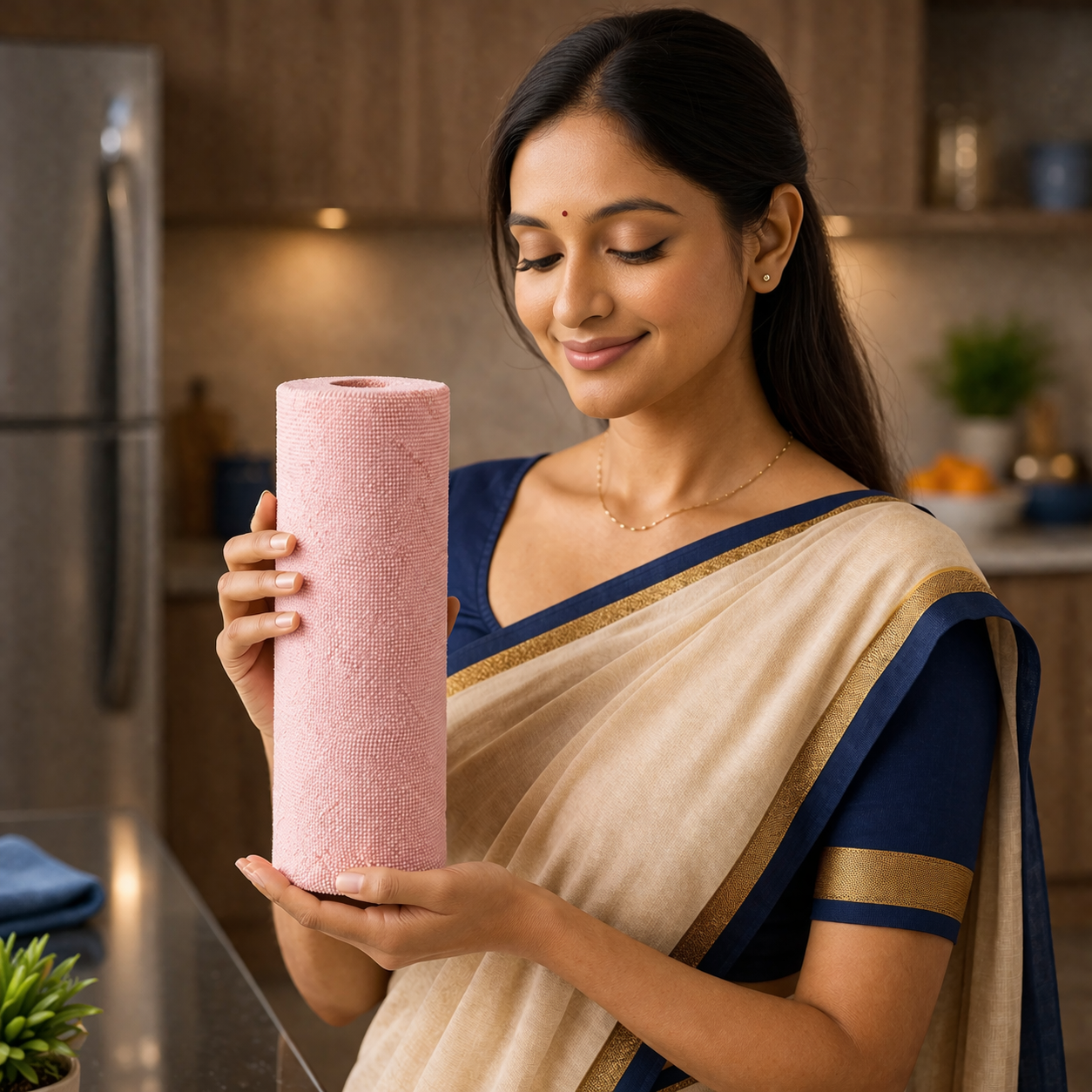 Premium Reusable Microfiber Cleaning Cloth Roll