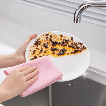 Premium Reusable Microfiber Cleaning Cloth Roll