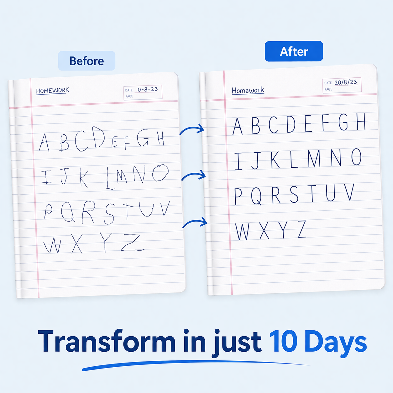 SmartTrace™ Magic Reusable  Practice Copybook Set